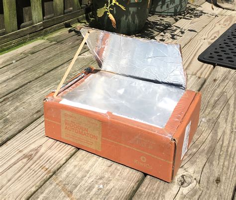 heating a metal black box solar oven|diy solar oven frame.